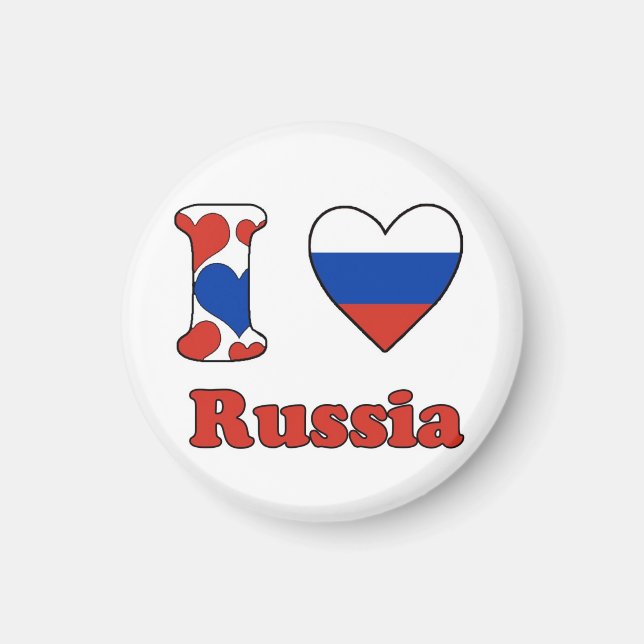 I love Russia magnet (Front)