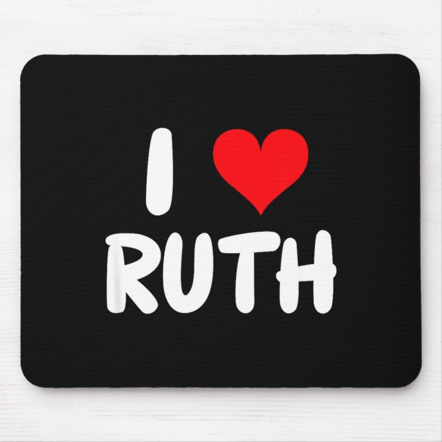 I Love Ruth - Heart - Name  Mouse Pad (Front)
