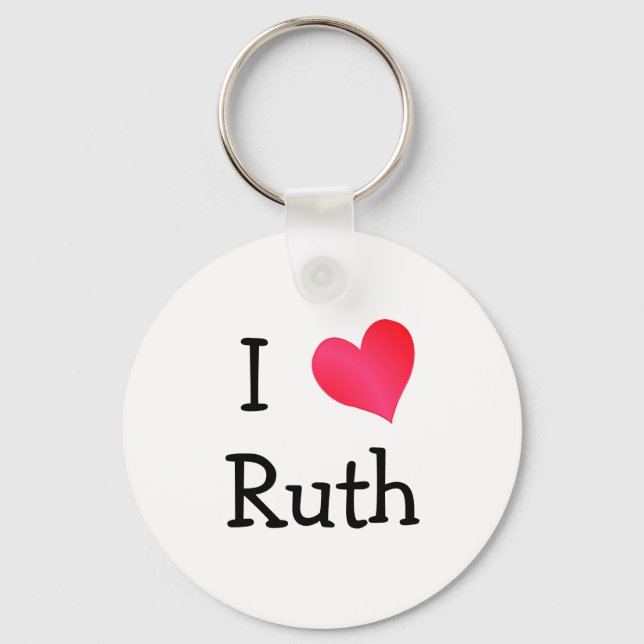 I Love Ruth Key Ring (Front)