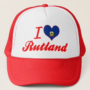 I Love Rutland, Vermont Trucker Hat