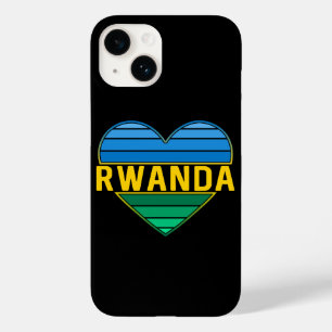I Love Rwanda, Rwandan Rwandese Heart Case-Mate iPhone 14 Case