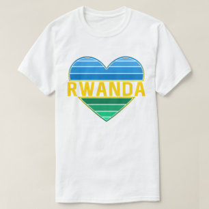 I Love Rwanda, Rwandan Rwandese Heart T-Shirt
