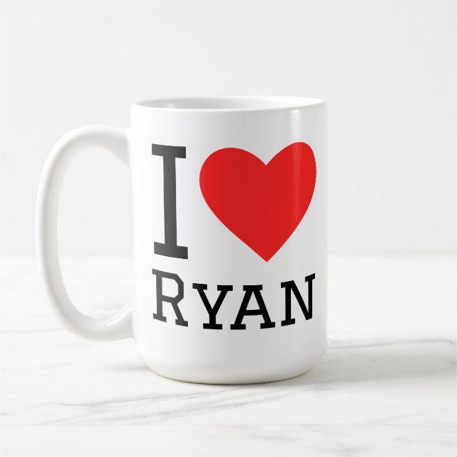 I love ryan coffee mug (Left)