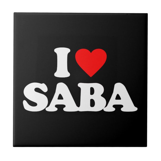 I LOVE SABA TILE (Front)