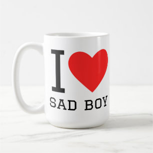 I love sad boy coffee mug