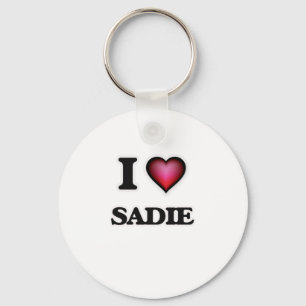 I Love Sadie Key Ring