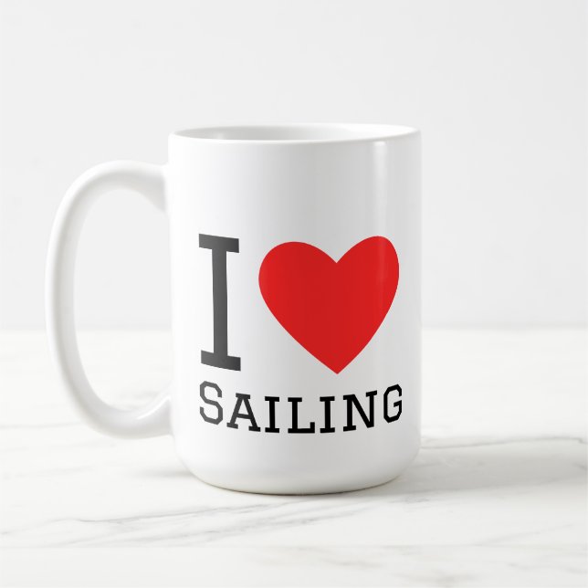 I love sailing coffee mug (Left)