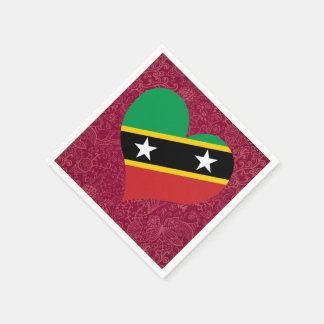 I Love Saint+Kitts+and+Nevis Napkin