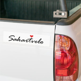 I love Sakartvelo Tbilisi Bumper Sticker