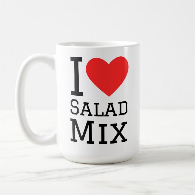 I love salad mix coffee mug (Left)