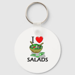 I Love Salads Key Ring