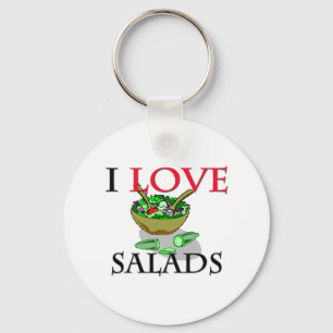 I Love Salads Key Ring