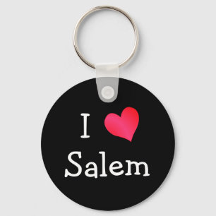 I Love Salem Key Ring