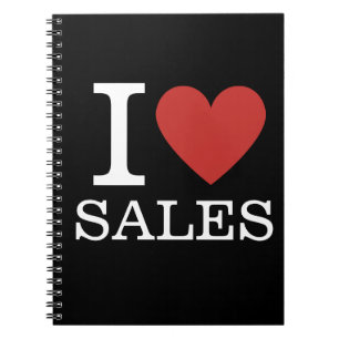 I ❤️ Love Sales - Sales Dept.- Spiral Notebook