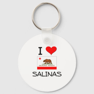 I Love SALINAS California Key Ring