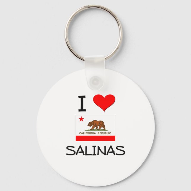 I Love SALINAS California Key Ring (Front)