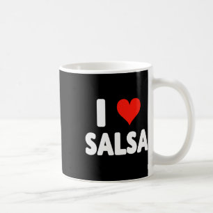 I Love Salsa Heart Dance Dancer Dancing Studio Mex Coffee Mug