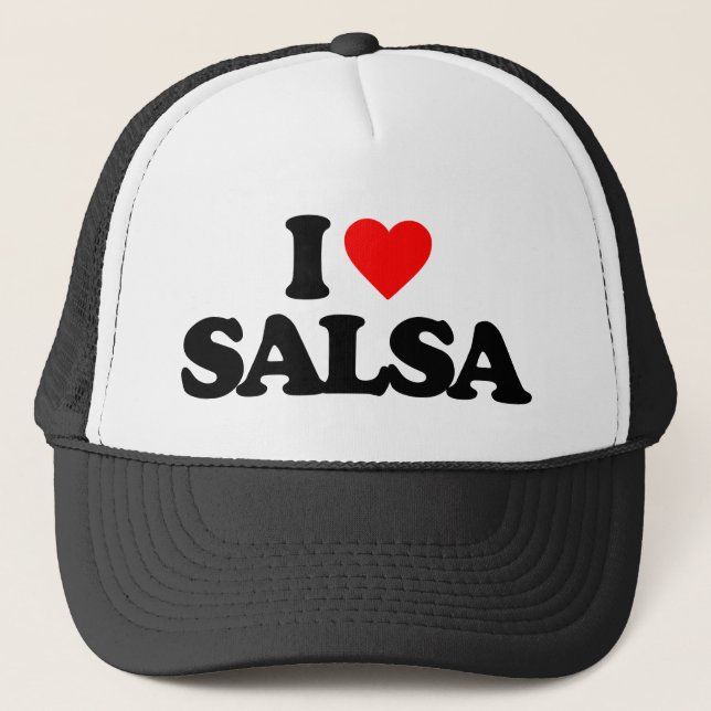 I LOVE SALSA TRUCKER HAT (Front)