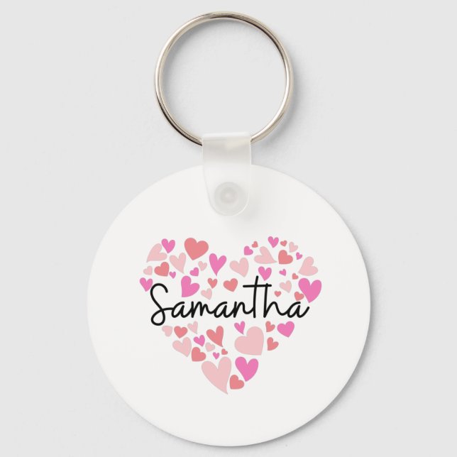 I love Samantha Key Ring (Front)