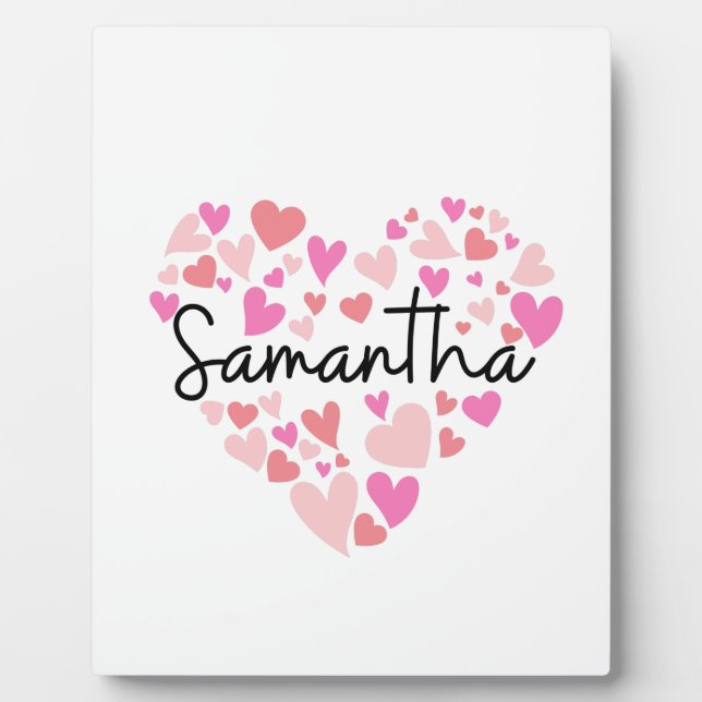 I love Samantha Plaque (Front)