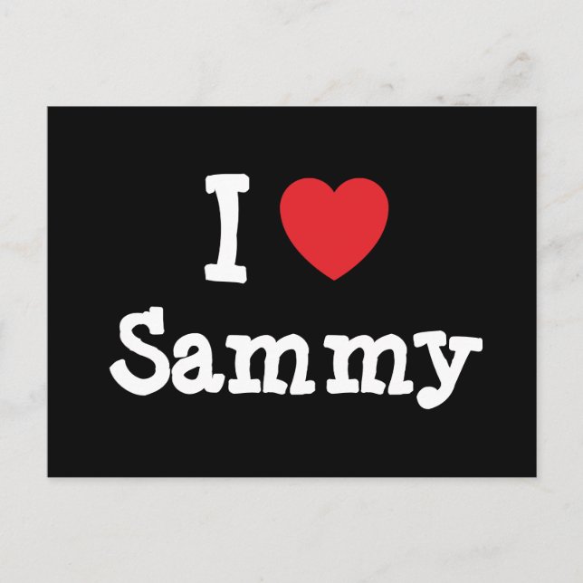 I love Sammy heart T-Shirt Postcard (Front)