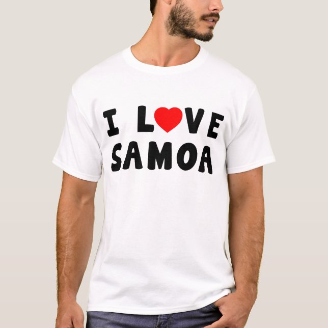 I Love Samoa T-Shirt (Front)