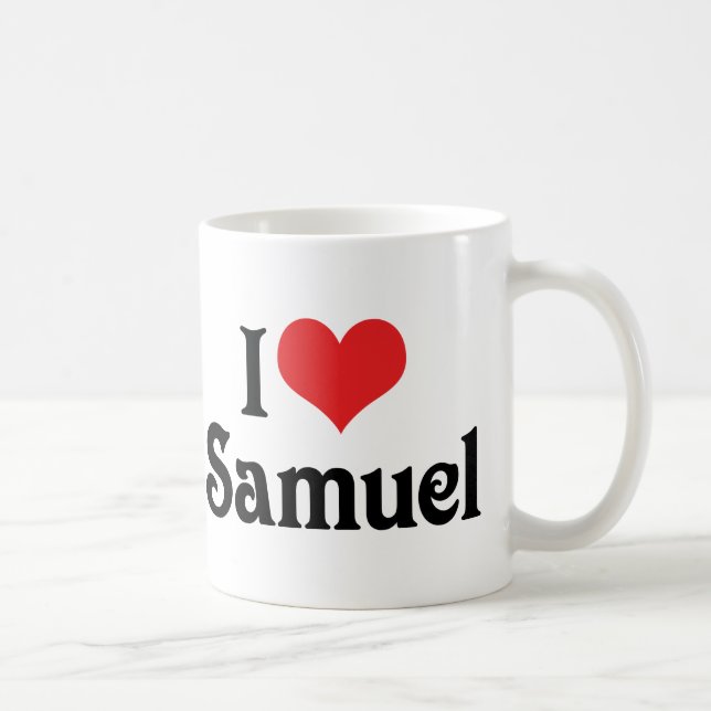 I Love Samuel Coffee Mug (Right)