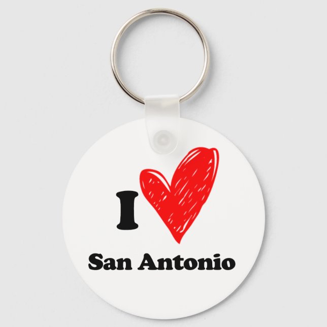 I love San Antonio Key Ring (Front)