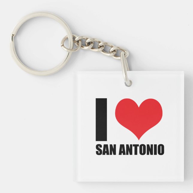 I love San Antonio Key Ring (Front)