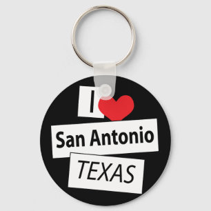 I Love San Antonio Texas Key Ring