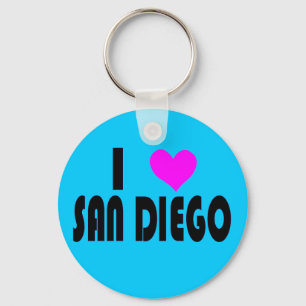 I Love San Diego California USA keychain