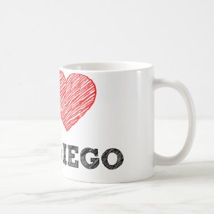 I Love San Diego Coffee Mug