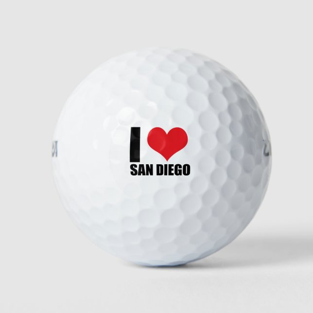 I love San Diego Golf Balls (Front)