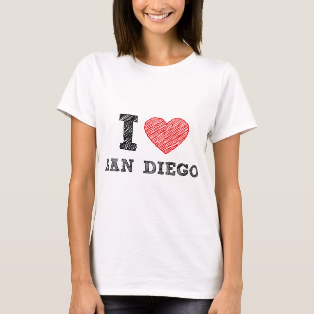 I Love San Diego T-Shirt (Front)