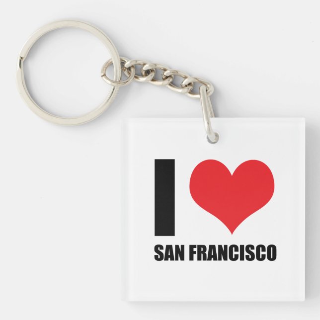 I love San Francisco  Key Ring (Front)