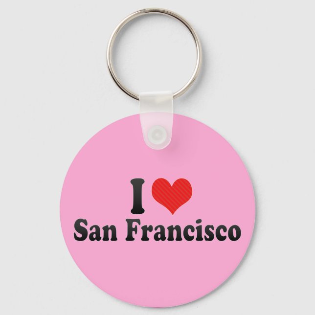I Love San Francisco Key Ring (Front)