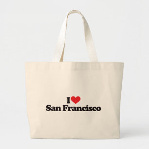 I Love San Francisco Large Tote Bag