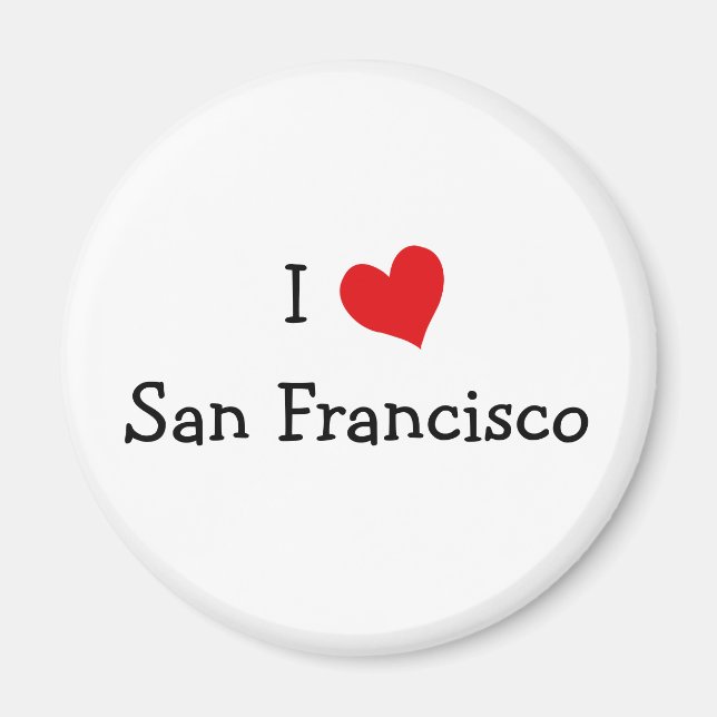 I Love San Francisco Magnet (Front)