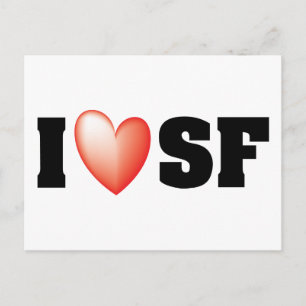 I Love San Francisco Postcard