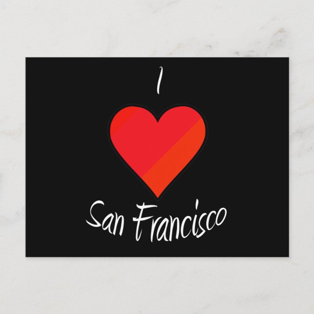 I Love San Francisco Postcard (Front)