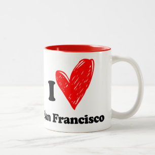I love San Francisco Two-Tone Coffee Mug