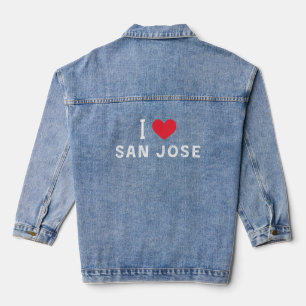 i love San Jose, California Denim Jacket