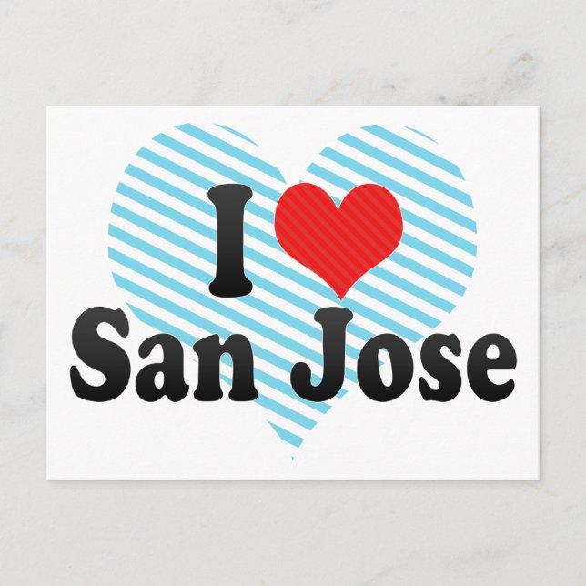 I Love San Jose Postcard (Front)