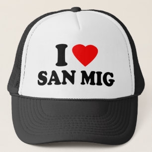 I Love San Mig Trucker Hat