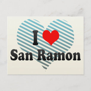 I Love San Ramon, United States Postcard