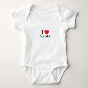I Love Santa Baby Bodysuit