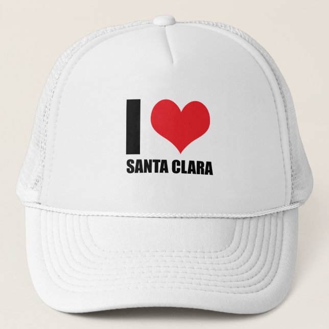 I love Santa Clara Trucker Hat (Front)