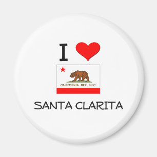 I Love SANTA CLARITA California Magnet