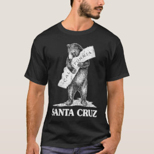 I Love Santa Cruz California Bear Hugging Califor T-Shirt