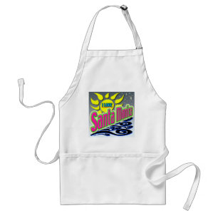 "I LOVE Santa Monica: Night Sunshine" Apron! Standard Apron
